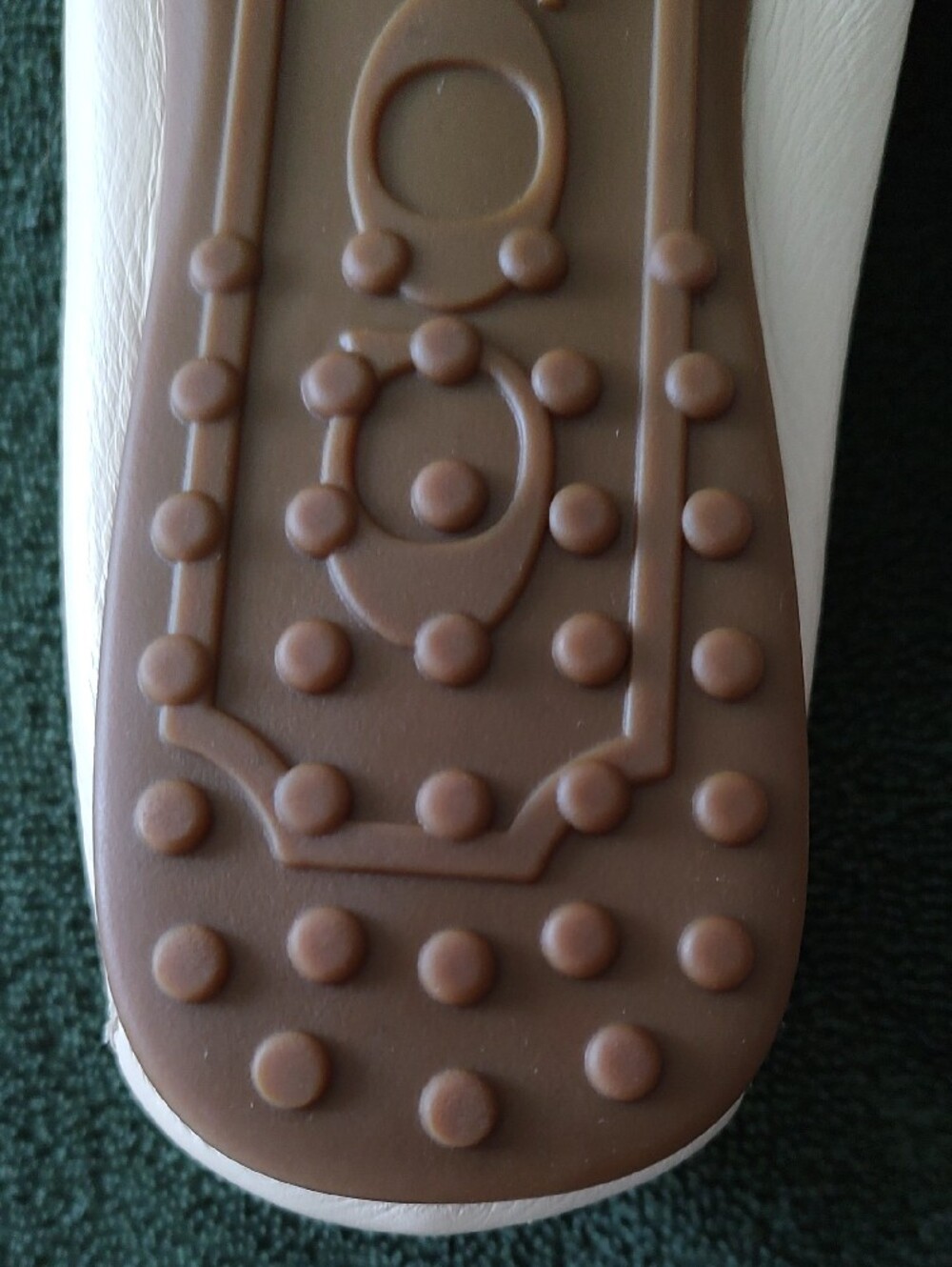 Coach Women's Ivory Leather Slip-On Loafers - Picture 8 of 9